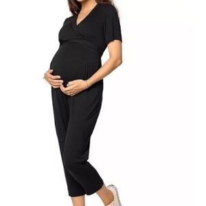 Maternity Black Jumpsuit, Ingrid and Isabel